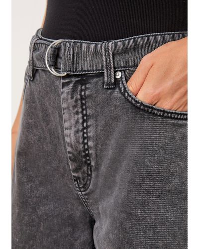 S.oliver 7/8- Cropped-Jeans Karolin / Regular Fit / High Rise / Straight Leg - Schwarz
