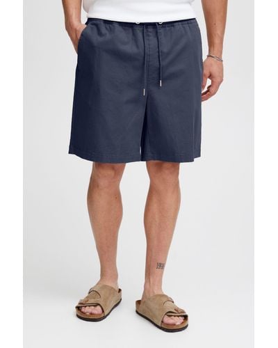 Solid Chinoshorts SDJoe Elasticated elastische Shorts mit Taschen - Blau