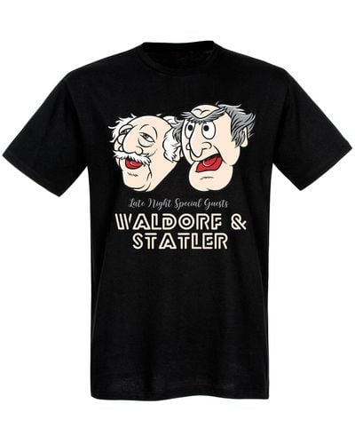 Disney T-Shirt The Muppets Late Night Waldorf & Statler - Schwarz