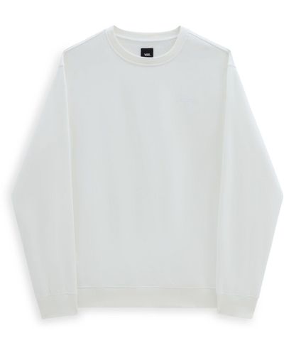 Vans Sweatshirt CORE BASIC CREW FLEECE mit Logostickerei - Weiß