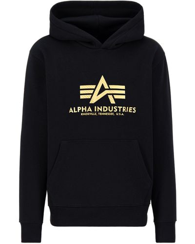 Alpha Industries Hoodie Men - Schwarz