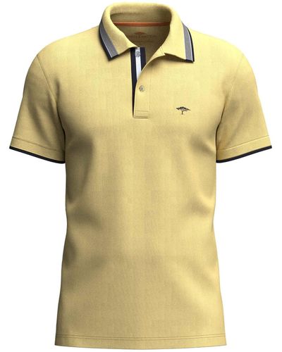 Fynch-Hatton Poloshirt Polo, contrast tipping - Gelb