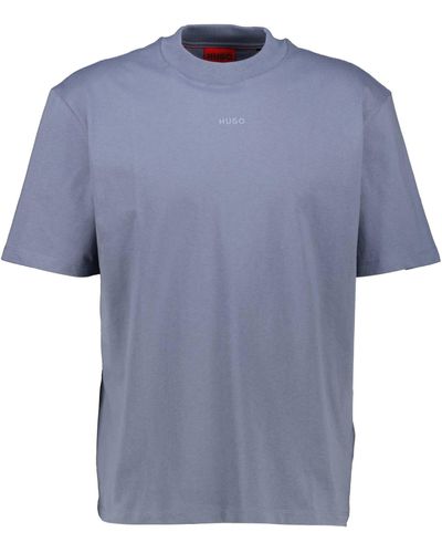 HUGO T-Shirt DAPOLINO Relaxed Fit (1-tlg) - Blau