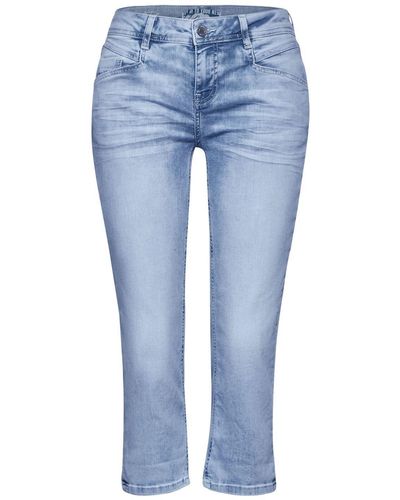 Street One Regular-fit-Jeans Style LTD QR Jane.mw.bleached - Blau