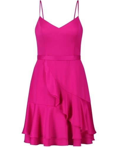 VM VERA MONT Sommerkleid Kleid Kurz ohne Arm - Pink