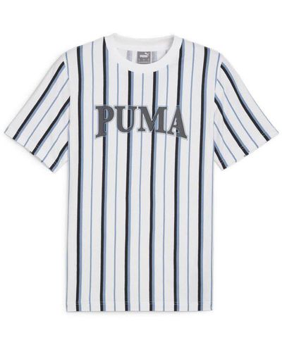 PUMA T-Shirt SQUAD AOP Tee - Blau