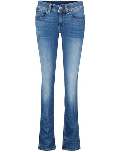 G-Star RAW Jeans MIDGE Straight Fit - Blau