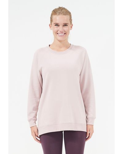 Athlecia Sweatshirt RIZZY mit extra hohem Viskoseanteil - Pink