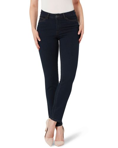 STOOKER WOMEN Slim-fit- Milano Stretch Jeans-DARK BLUE-Magic Shape - Blau