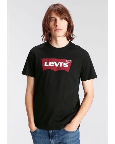 Levi's Levi's® T-Shirt Batwing Tee mit Logo-Front-Print - Schwarz