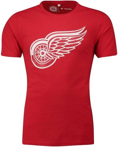 Fanatics T-Shirt NHL Detroit Red Wings Primary Core Graphic - Rot