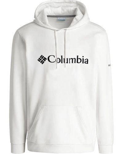 Columbia CSC Basic LogoTM II Hoodie mit großem Markenschriftzug - Weiß