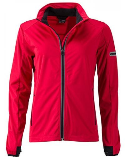 James & Nicholson Softshelljacke Ladies` Sports Softshell Jacket - Rot
