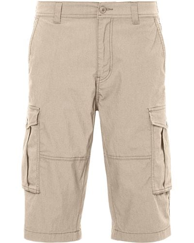 John Devin Cargoshorts kurze Hose mit Seitentaschen, Shorts aus elastischer Baumwollmischung - Natur