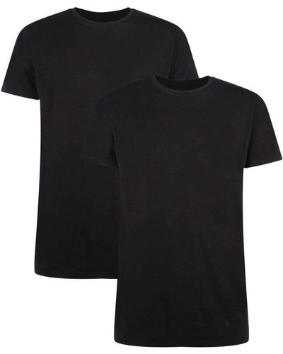 Bamboo Basics T-Shirt RUBEN, 2er Pack - Unterhemd - Schwarz