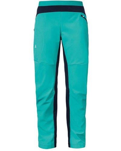 Schoeffel Trekkinghose Softshell Pants Rinnen L spectra green - Blau