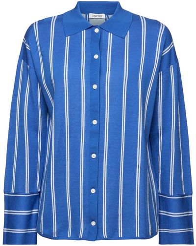 Esprit Langarmhemd Sweaters - Blau