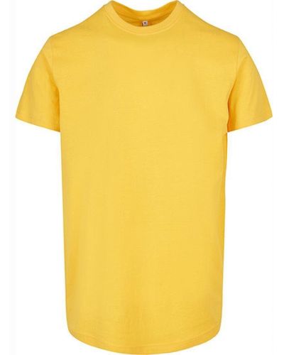 Build Your Brand Rundhalsshirt Basic Round Neck T-Shirt XS bis 5XL - Gelb