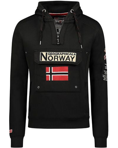 Geo Norway Geo Hoodie Geographical Norway Sweater GYMCLASS WW2477H/GN Schwarz Black
