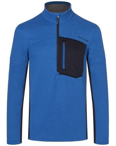 Spyder Fleecepullover Bandit Half Zip Jacket Fleece Pullover 205028 408 - Blau