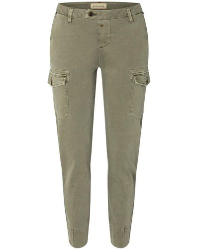 Timezone Fit-Jeans Slim SendaiTZ 7/8 aus Baumwolle - Grün