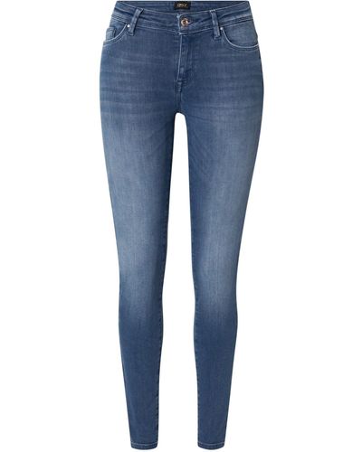 ONLY Skinny-fit-Jeans SHAPE (1-tlg) Plain/ohne Details - Blau