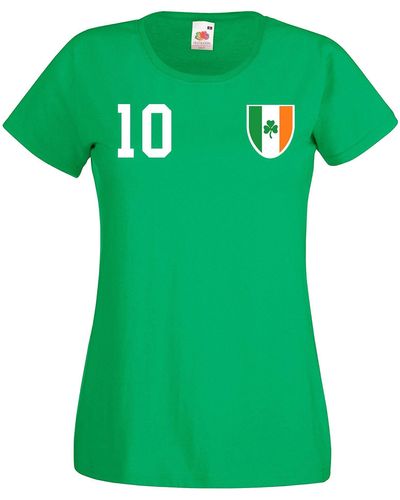 Youth Designz Irland T-Shirt mit trendigem Motiv - Grün
