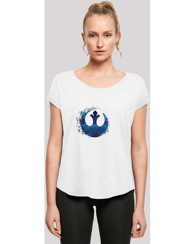 F4NT4STIC T-Shirt Star Wars Rise Of Skywalker Rebellen Logo Wave' Print - Grau