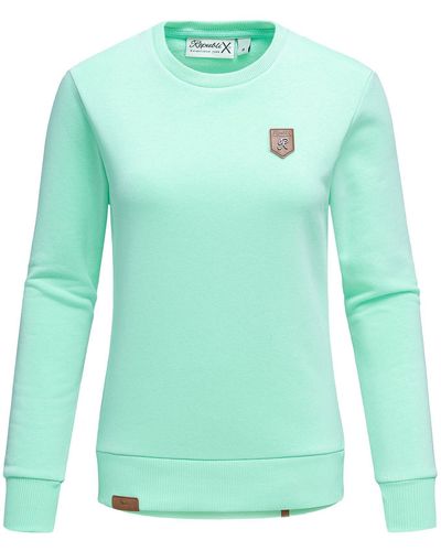 REPUBLIX Sweatshirt CASSY Kapuzenpullover Sweatjacke Pullover Hoodie - Grün