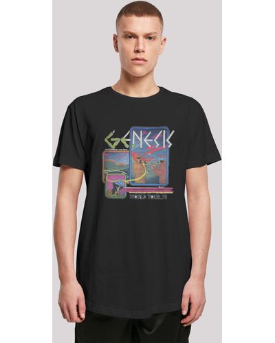 F4NT4STIC T-Shirt Genesis World Tour 78' Print - Schwarz