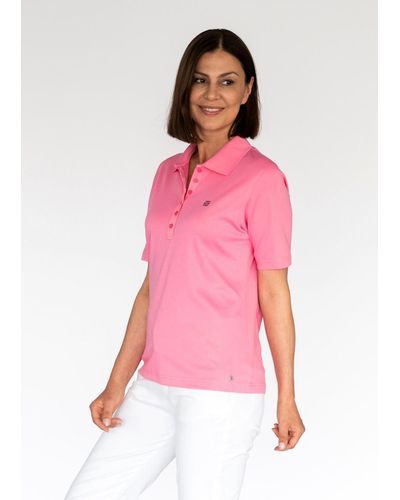 Clarina Sweatshirt NOS Polo-Shirt, 1/2 Arm, uni - Pink