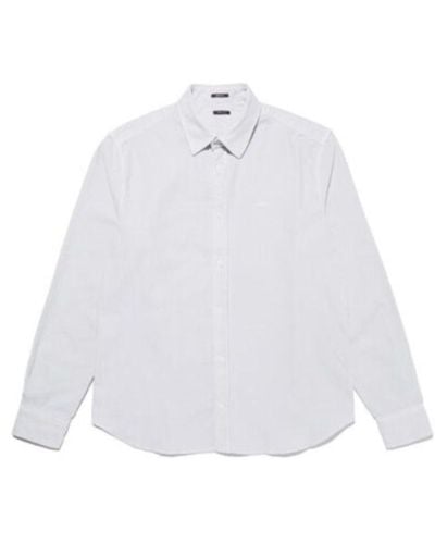 Denham Langarmhemd - Weiß