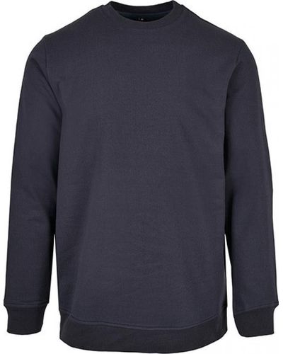 Build Your Brand Langarmshirt Basic Crewneck Regular Fit - Blau