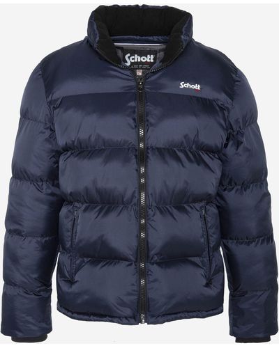 Schott Nyc Steppjacke Jacke Puffer jacket IDAHO (1-St) - Blau