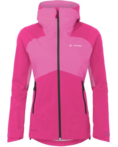 Vaude Outdoorjacke Women's Simony 2,5L Jacket IV (1-St) Klimaneutral kompensiert - Pink