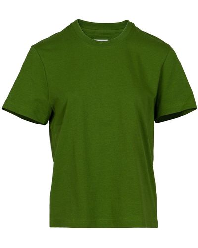 Bottega Veneta Camiseta de punto de algodón Sunrise - Verde