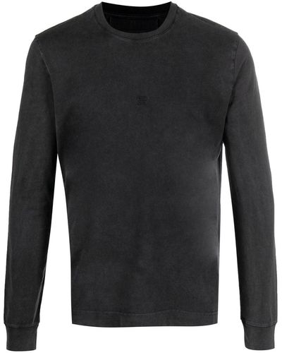 Givenchy Camiseta logo bordado - Negro