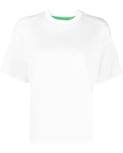 Bottega Veneta Camiseta con doble capa - Blanco