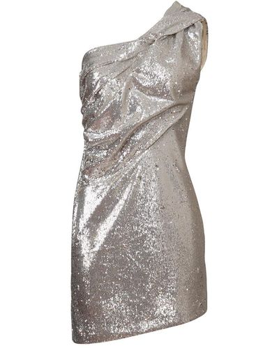 Givenchy Vestido asimétrico con lentejuelas - Gris