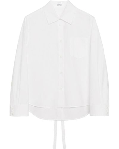 Loewe Camisa Trapeze - Blanco