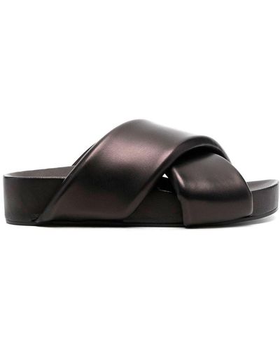 Jil Sander Sandalias con tiras cruzadas - Negro