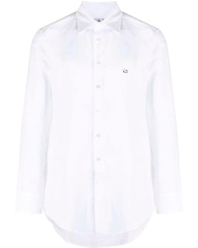 Etro Camisa con motivo bordado - Blanco