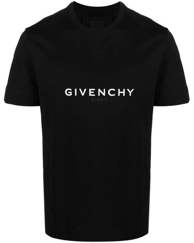 Givenchy Camiseta slim fit con logo inverso - Negro