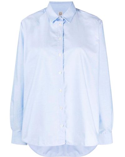Totême Camisa algodón orgánico - Azul