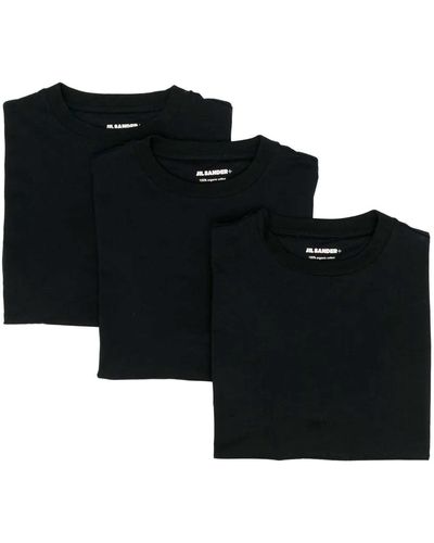 Jil Sander Set de 3 camisetas - Negro