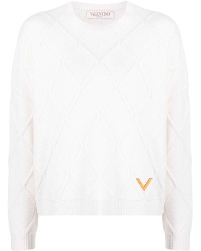 Valentino Jersey de lana Vgold - Blanco