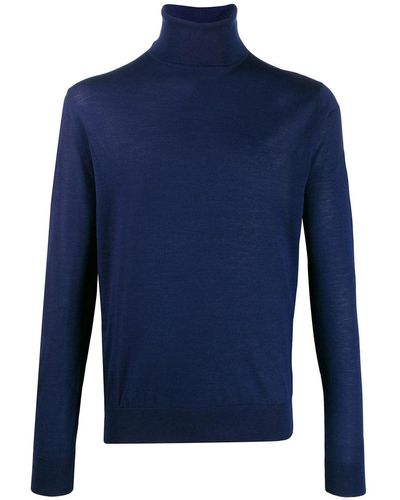 Prada Jersey de punto con cuello alto - Azul