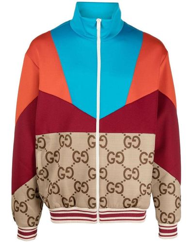 Gucci Chaqueta de chándal con diseño colour block - Neutro