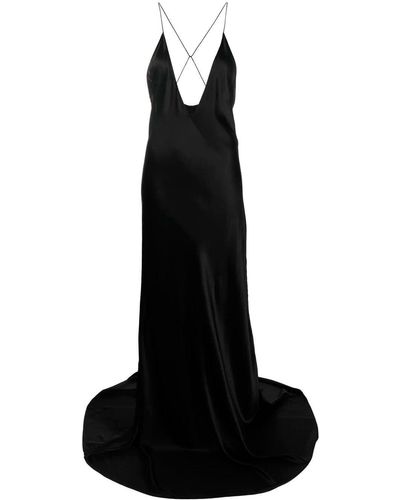 Saint Laurent Vestido de fiesta - Negro