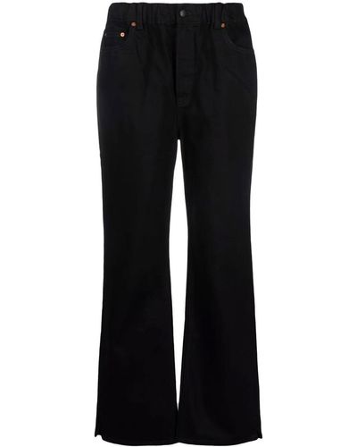 Alexander Wang Jeans anchos con cintura elástica - Negro